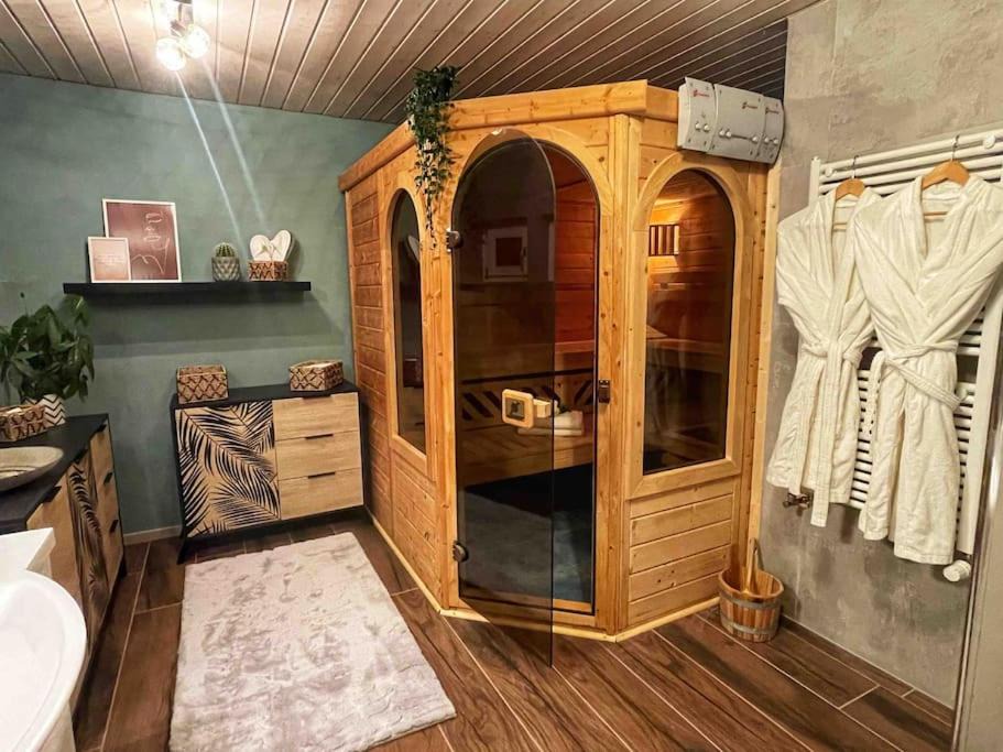 L'Abergement Apartment | L’Écho des Bois - Studio cocooning avec sauna