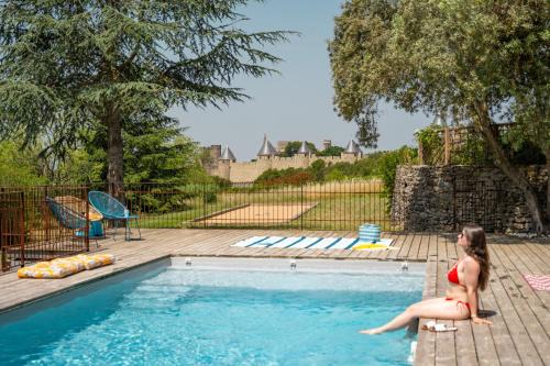 Carcassonne Villa | L'écrin de la Cité, Grand Panorama, vue unique sur les remparts de Carcassonne