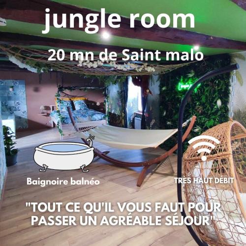 Saint-Pierre-de-Plesguen Apartment | L'évasion jungle