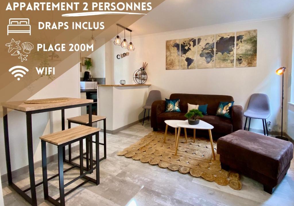 Le Treport Apartment | L'air Marin - Plage 2min - Hyper Centre - Cosy