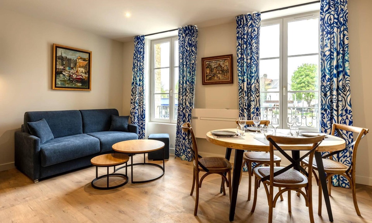 Honfleur Apartment | L'Escale du Vieux Port 4P - Closed Garage - Sauna - Air Conditioning