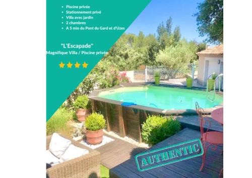 Collias Villa | L'Escapade, Magnifique Villa avec Piscine