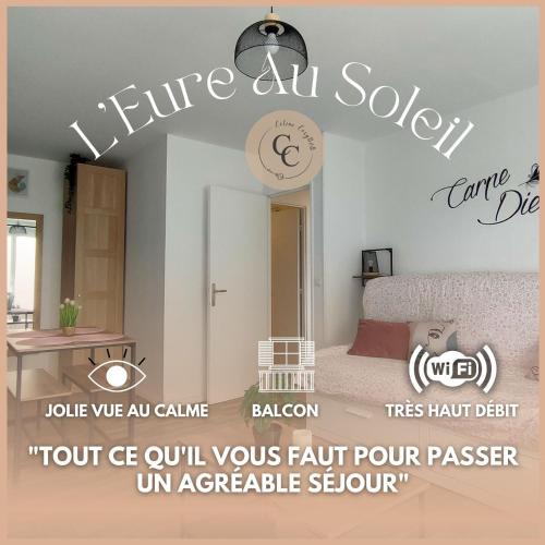 Evreux Apartment | L'Eure Au Soleil, avec balcon et Wifi