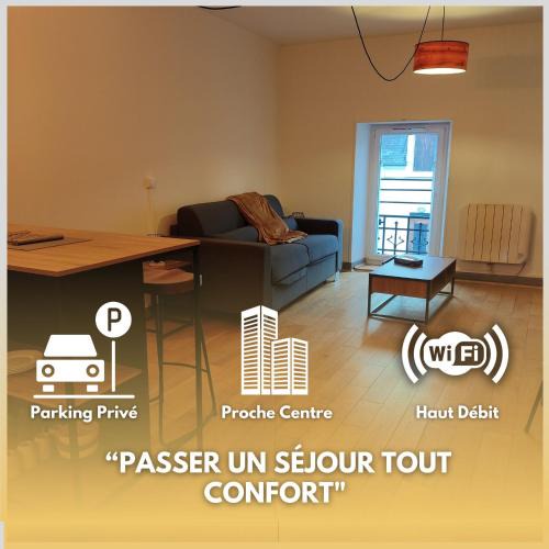 Chateauroux Apartment | L'orchidée studio proche centre