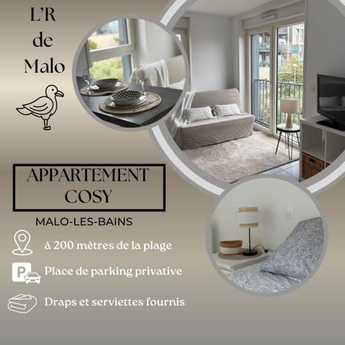 Malo-les-Bains Apartment | L'R de Malo studio cosy