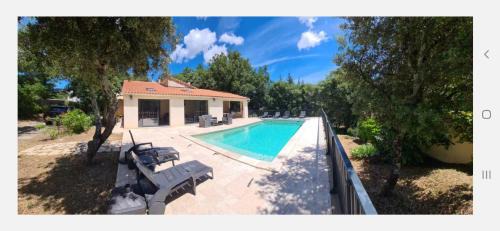 Saint-Laurent-La-Vernede Villa | La Casita villa climatisée avec piscine prés d'Uzes