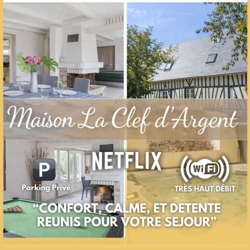 Jumieges Villa | La Cle d Argent Elegante Maison Normande avec Jacuzzi et Jardin