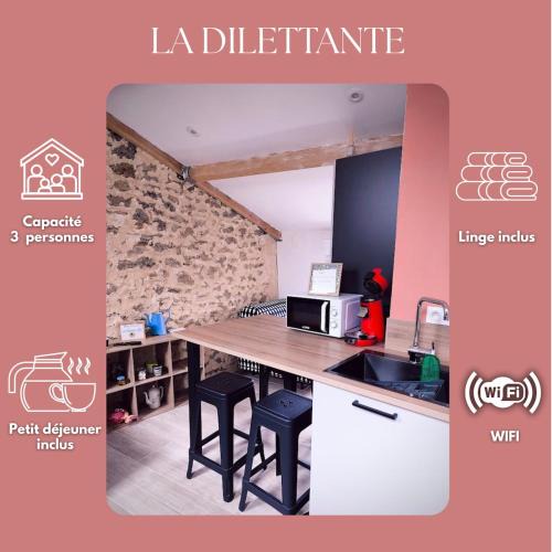 La Celle-sous-Gouzon Apartment | La Dilettante - petit déjeuner inclus - 10mn du Parc