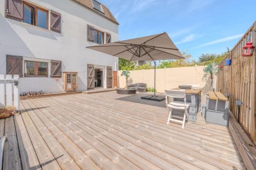 Gargenville Apartment | La Grande Terrasse - BBQ - Petfriendly
