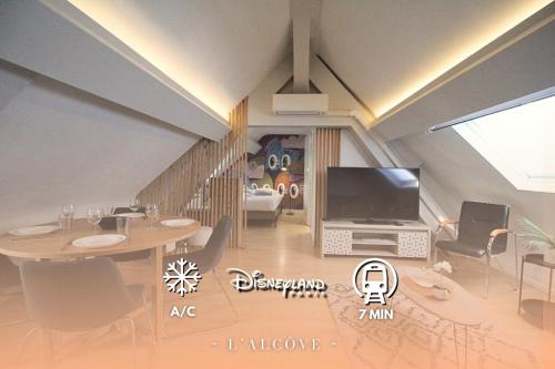 Lagny-sur-Marne Apartment | La Mansarde - Cozy T2 - Disney, Gare, Hypercentre