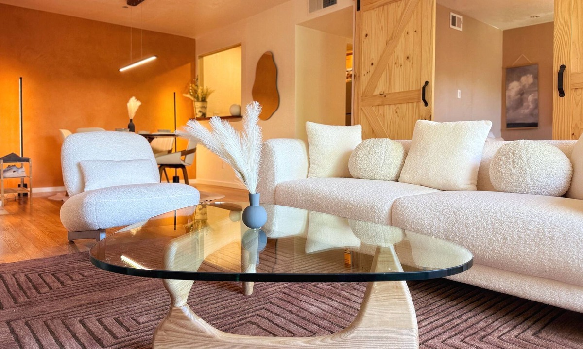 Santa Fe Condo | La Nube: Luxe Japandi Sanctuary, 3BR+Gated, 10 Min to Downtown, Dedicated Office