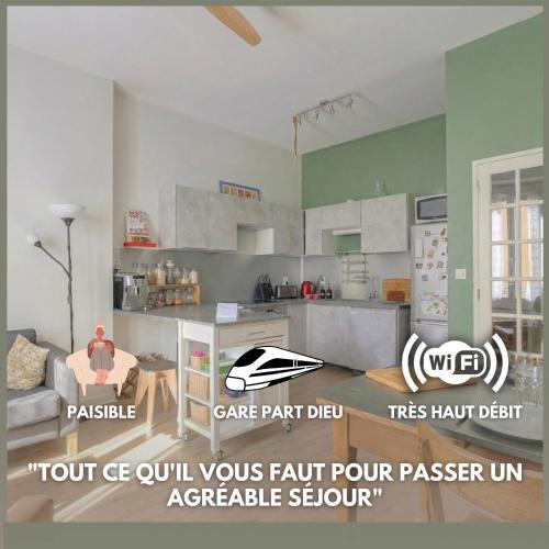 Part Dieu - Bir Hakeim Apartment | La Pause Lyonnaise - T2 proche gare