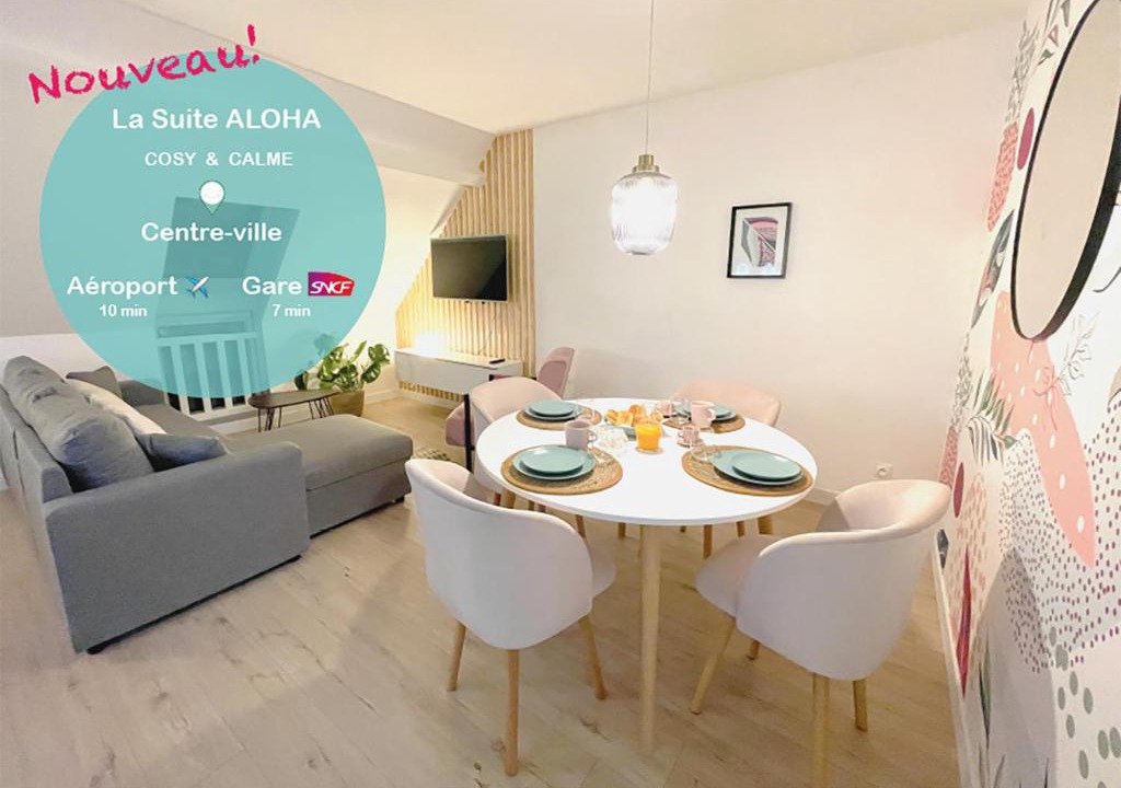 Beauvais Apartment | La Suite ALOHA, Elegant & Cosy