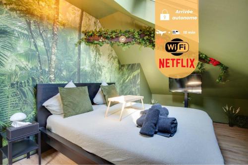Vertou Apartment | La Suite Jungle - l'expérience immersive