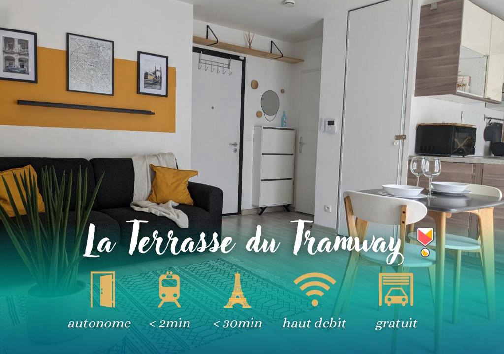 Bezons Apartment | La Terrasse du tramway, Parking, 30min de Paris
