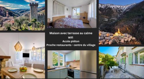 Luceram House | La Tiniera à Lucéram - Maison rénovée 2023- Terrasse - Wifi - Village des crèches