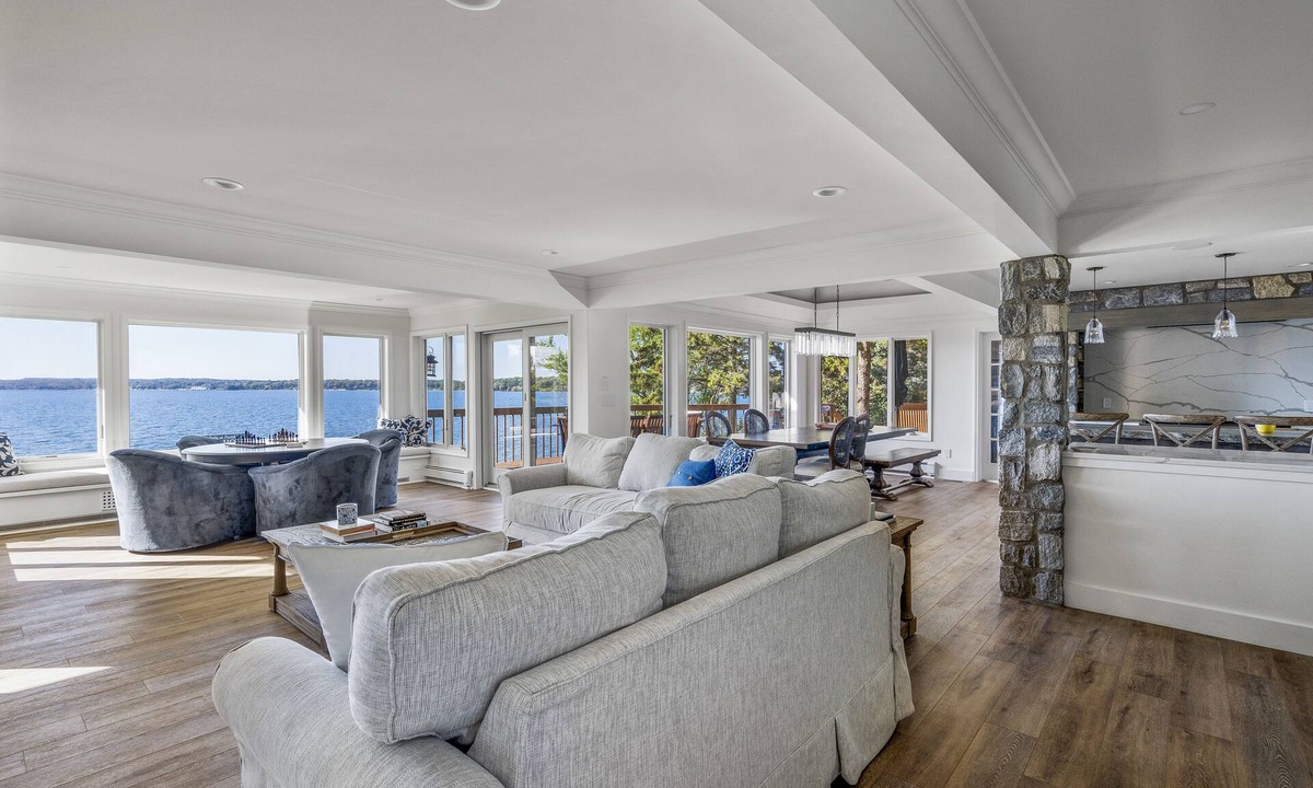 Charlevoix House | Lake Charlevoix Sanctuary · 205' Lakefront · Private Dock · Panoramic Lake Views