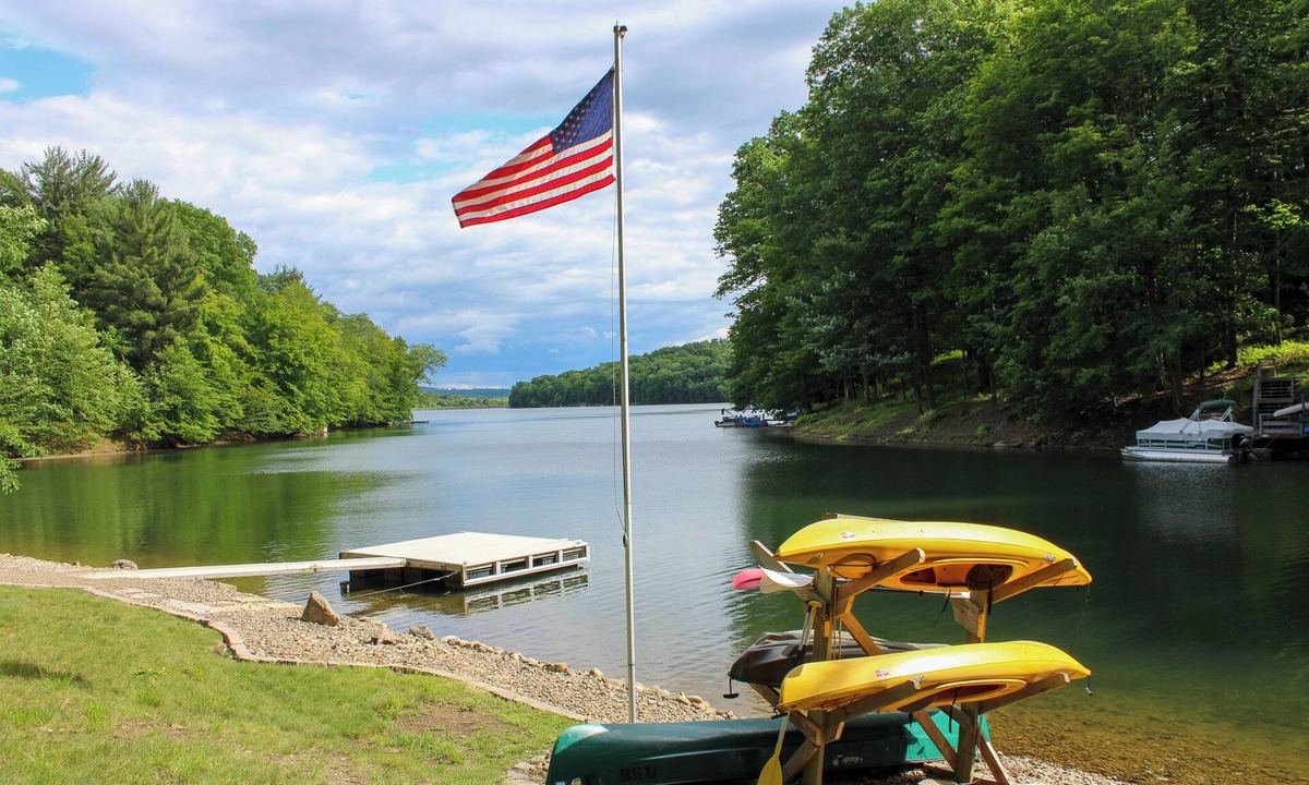 Treasure Lake House | Lake Dreams, A Luxury 5-Bedroom Lakefront Home with Hot Tub and Private dock