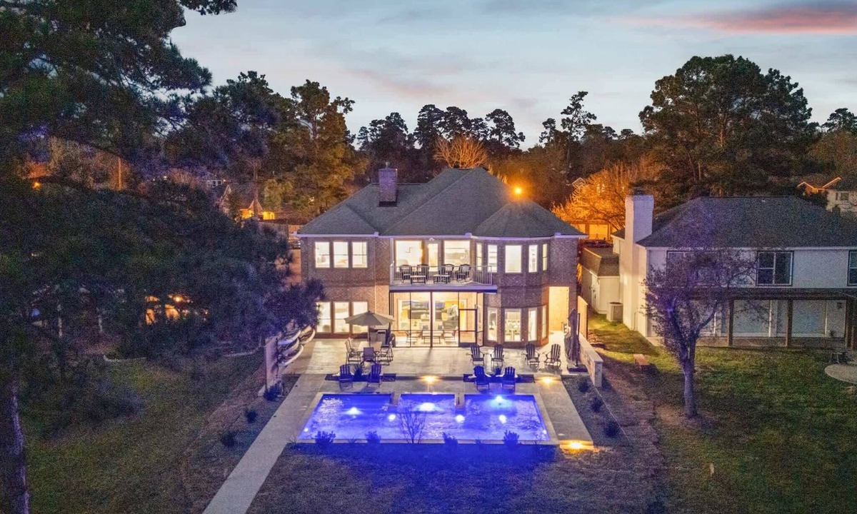 Walden on Lake Conroe House | Lake it easy, Fish, Kayak, Yard, Boat, Sleeps 20