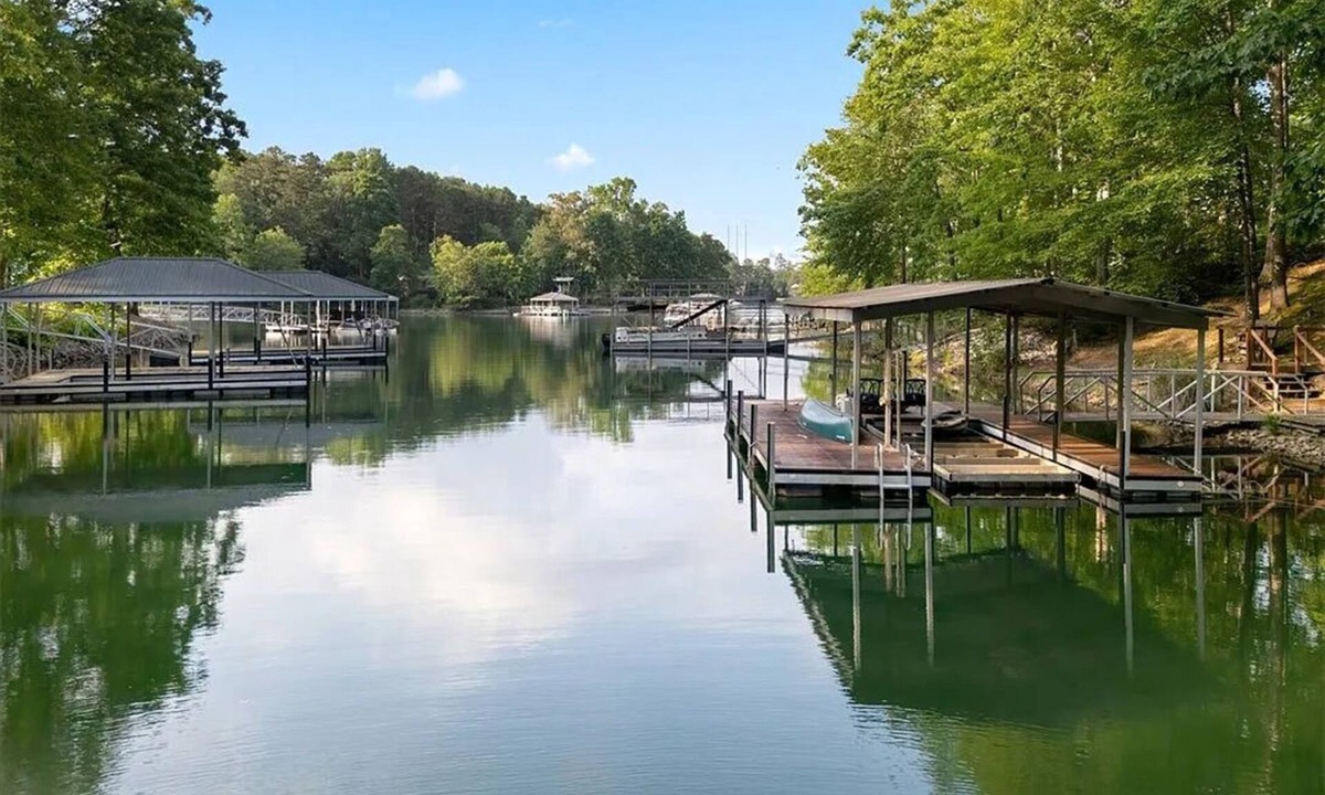 Saxony Forest House | Lake Keowee Waterfront Home with Dock, Sleeps 14