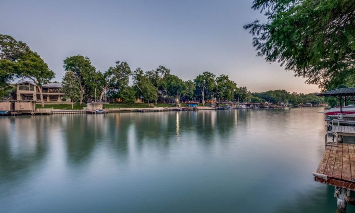 Seguin House | Lake McQueeney Waterfront Gem with Boat Dock, Balcony, Large Double Lot