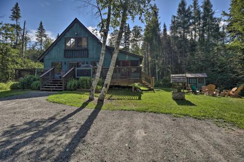 Lake Placid House | Lake Placid Chalet Deck and Forest Views!