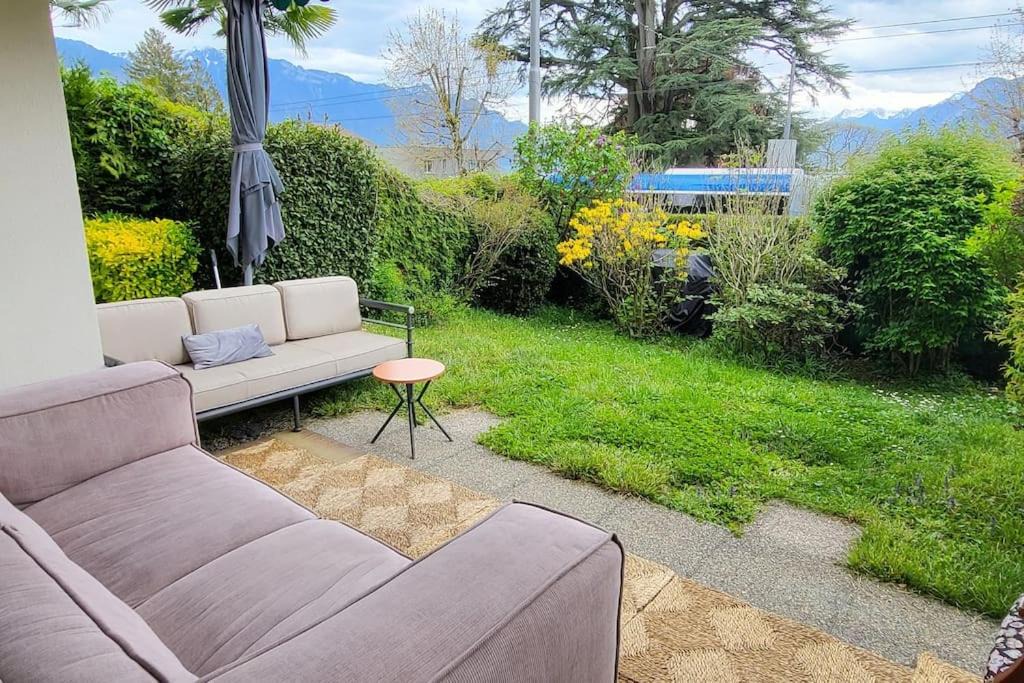La Tour-de-Peilz Apartment | Lake side(5min)/fire place/garden/freeparking/45m2