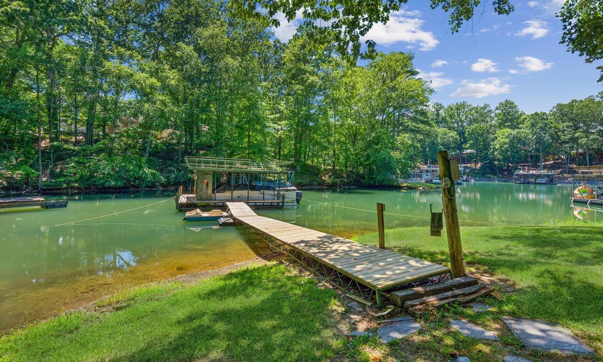 Buford House | Lake Time! RARE Grass-to-Water Dock Access!