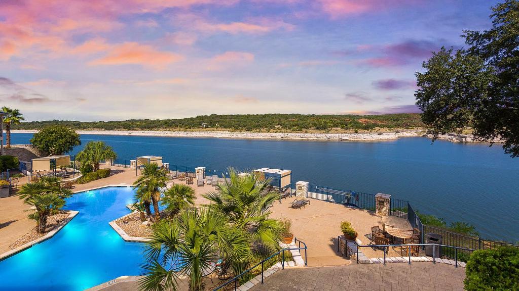 Highland Lake Estates Apartment | Lake Travis Stunning Waterfront, Sunset & Pool Views, Pet Friendly, Boat Ramp, Lago Vista, Texas