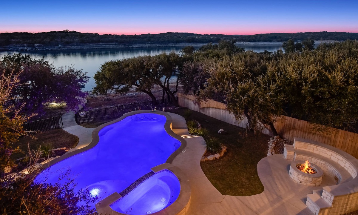 Highland Lake Estates House | Lake Travis Waterfront Resort - Dock, Pool, Hot Tub & Sunset Deck