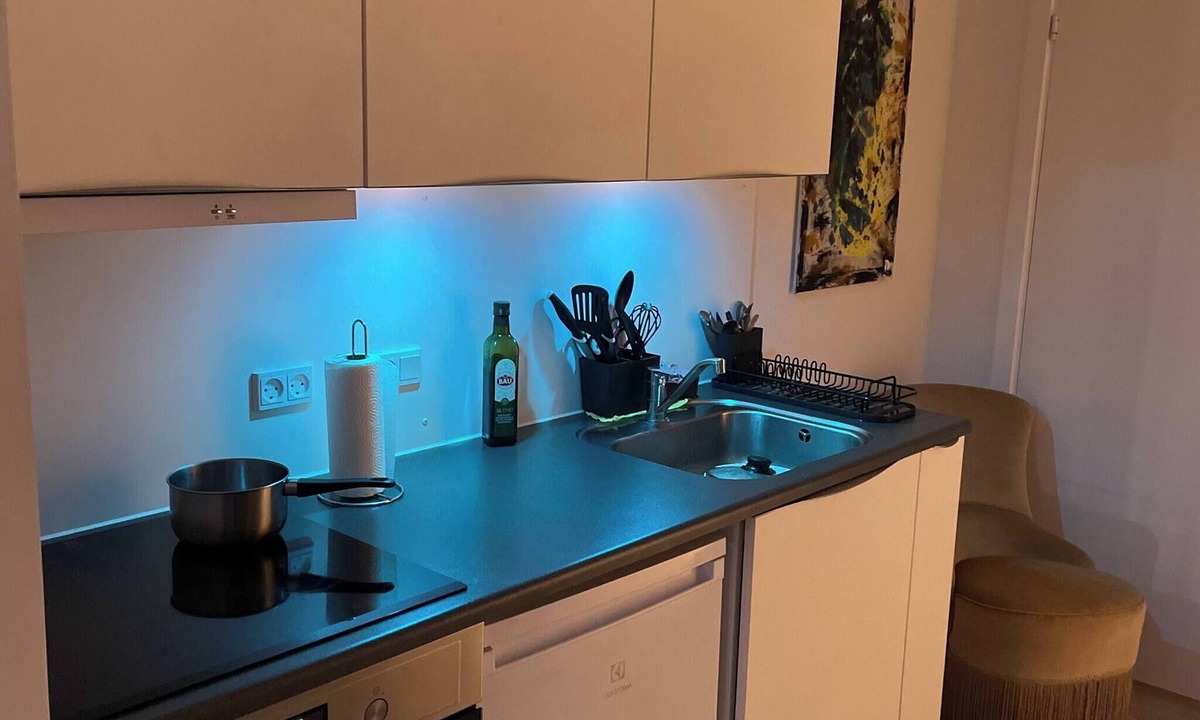 Skanderborg Apartment | Lake view, private balcony