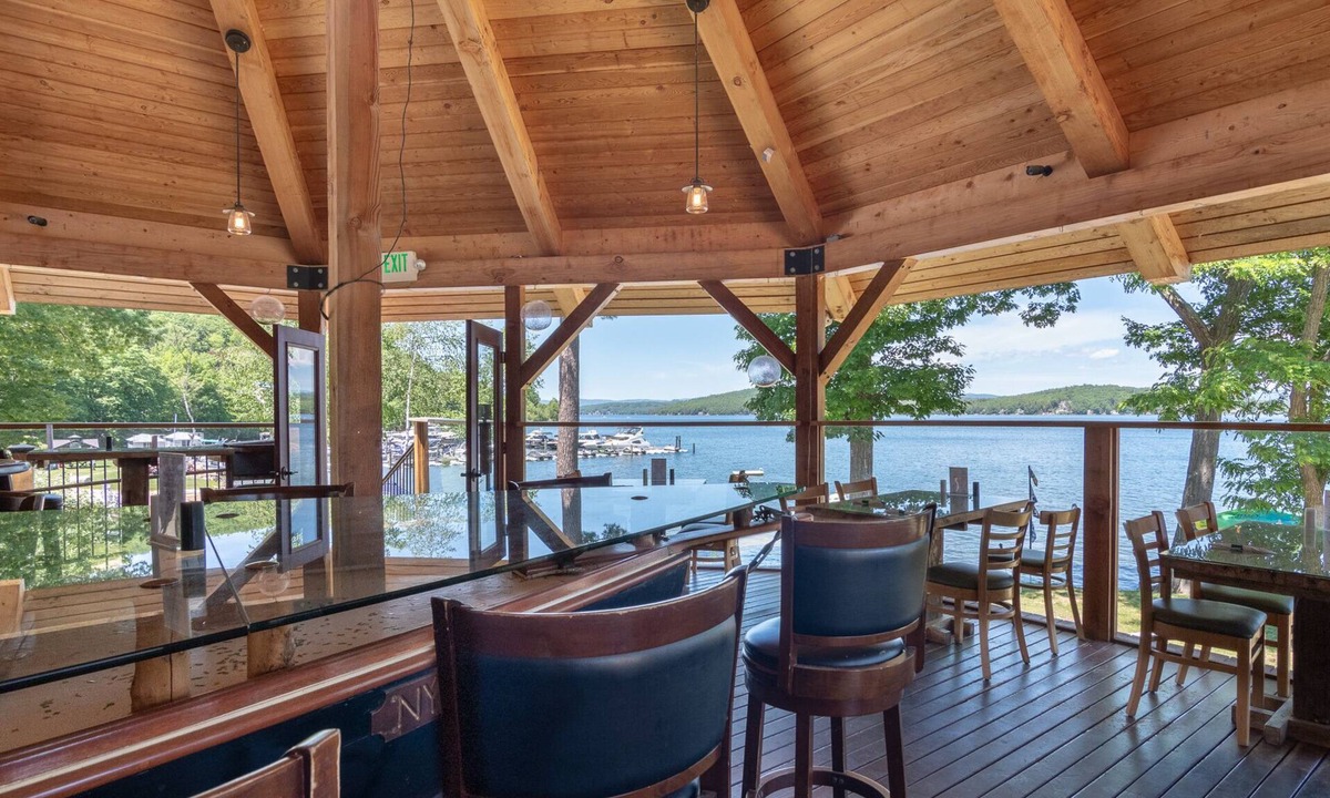 Weirs Beach House | Lake Winnipesaukee Waterfront with Dock