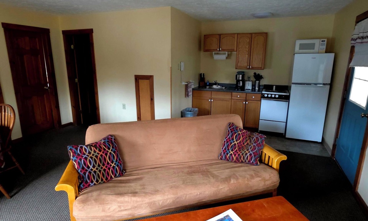 Dryden Apartment | Lakefront 2BR Suite w/Kayaks, Kitchen & Porch at Wilson Lake Inn