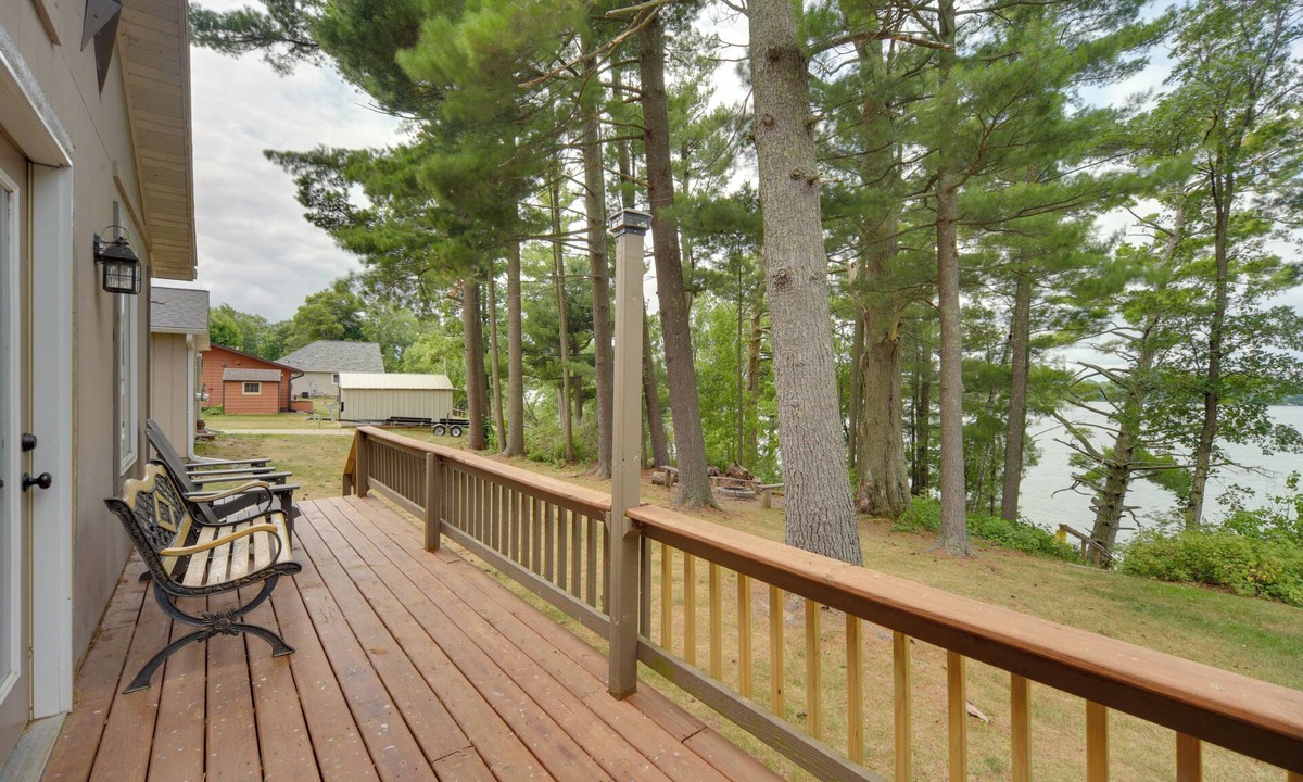 Chetek Cottage | Lakefront Chetek Haven: Dock, Screened Gazebo