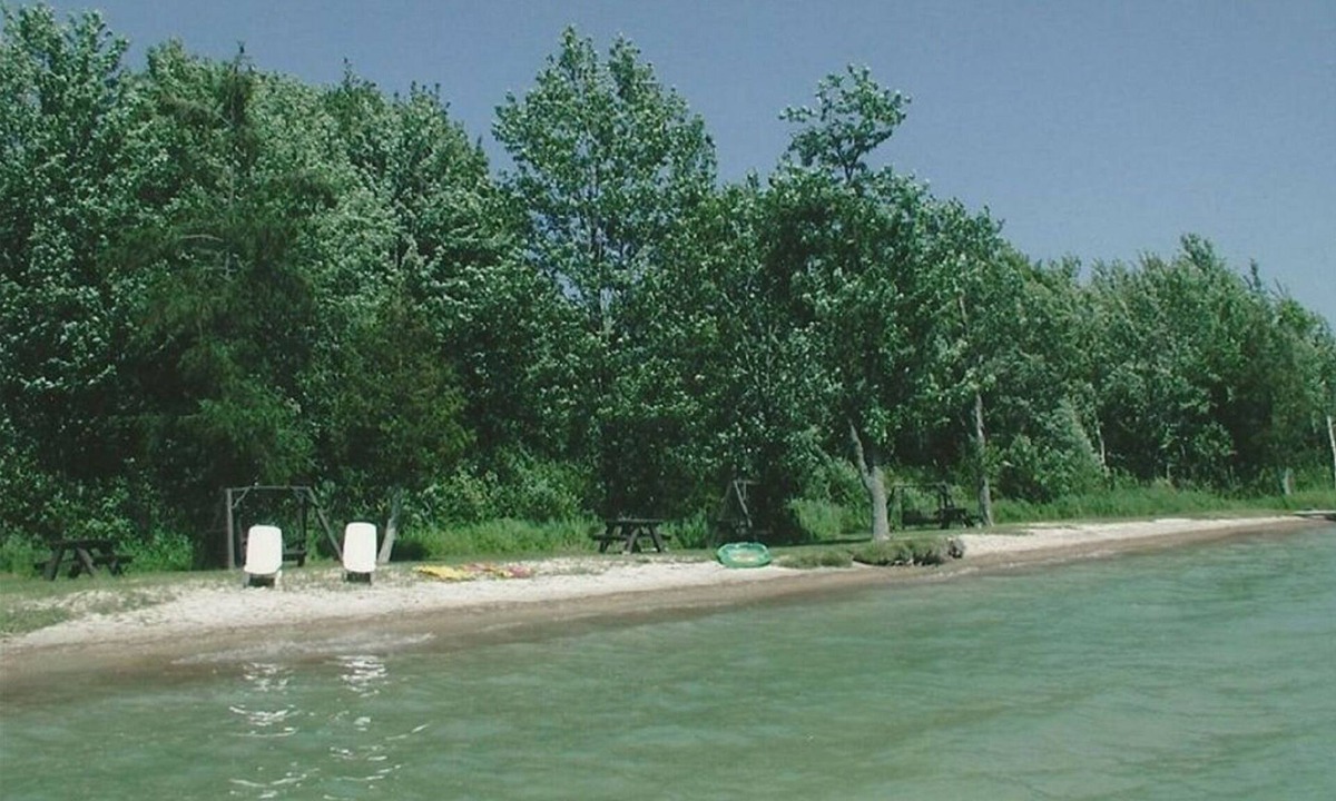Mullett Lake Cabin | Lakefront Cottage - Beautiful Grounds and Large Sandy Beach