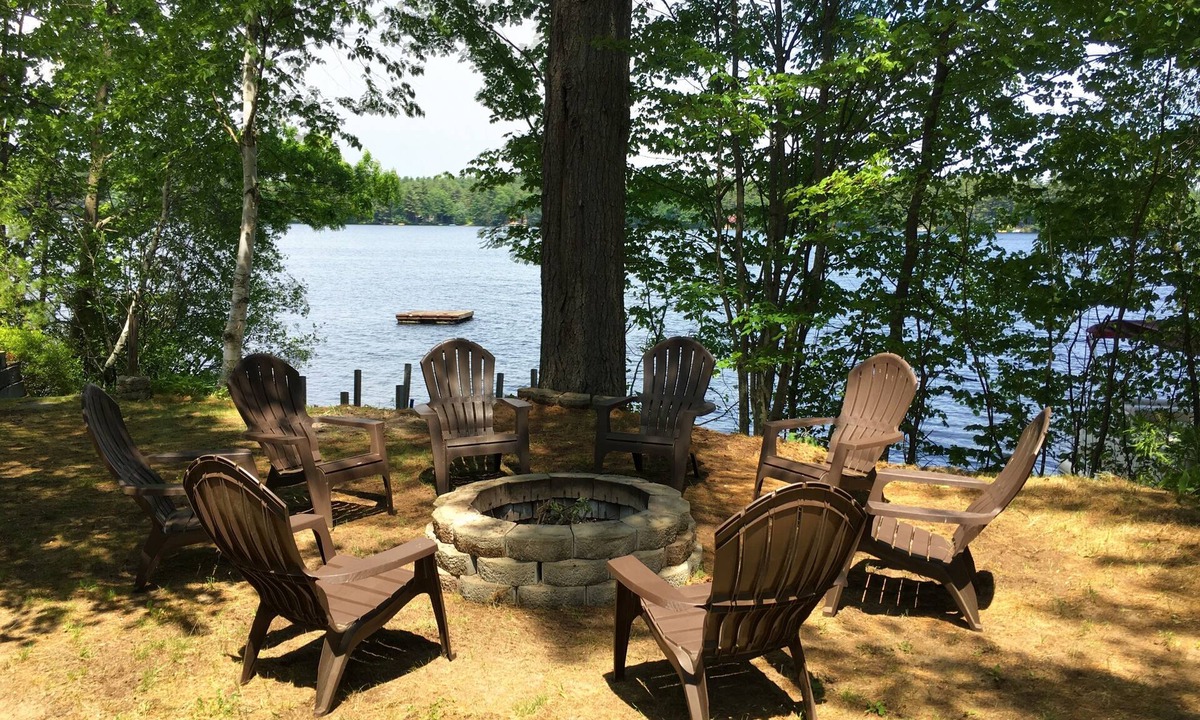 Standish Cottage | Lakefront Cottage - private dock, large decks, large fire pit