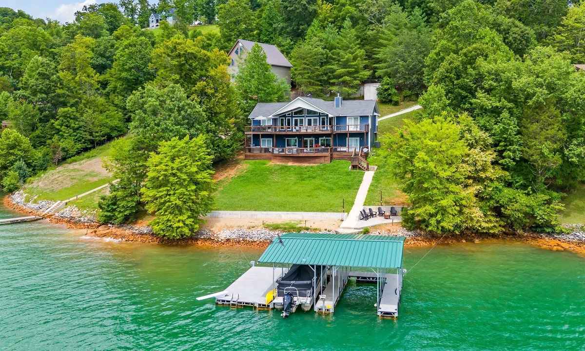 La Follette House | Lakefront Escape, Sleep 12, Dock, Hot Tub, Pool, Grill