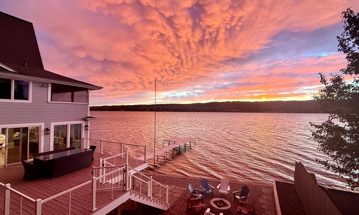Geneseo House | Lakefront Estate | Pool, Hot Tub, Game Barn | Sleeps 16+