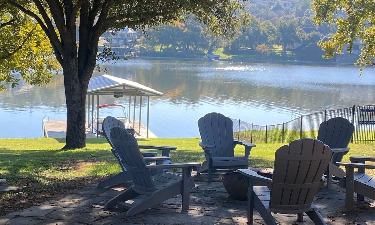 Marble Falls House | Lakefront Family Retreat on Lake Marble Falls. Dock your boat. 2 King beds!
