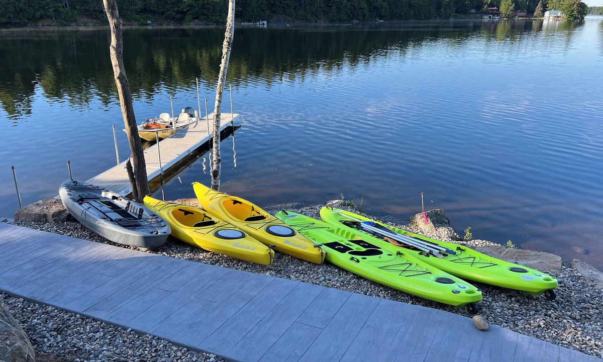Town of Hermon House | Lakefront Home on Trout Lake, Hermon, NY w/Kayaks, Paddleboards, and Fire Pit
