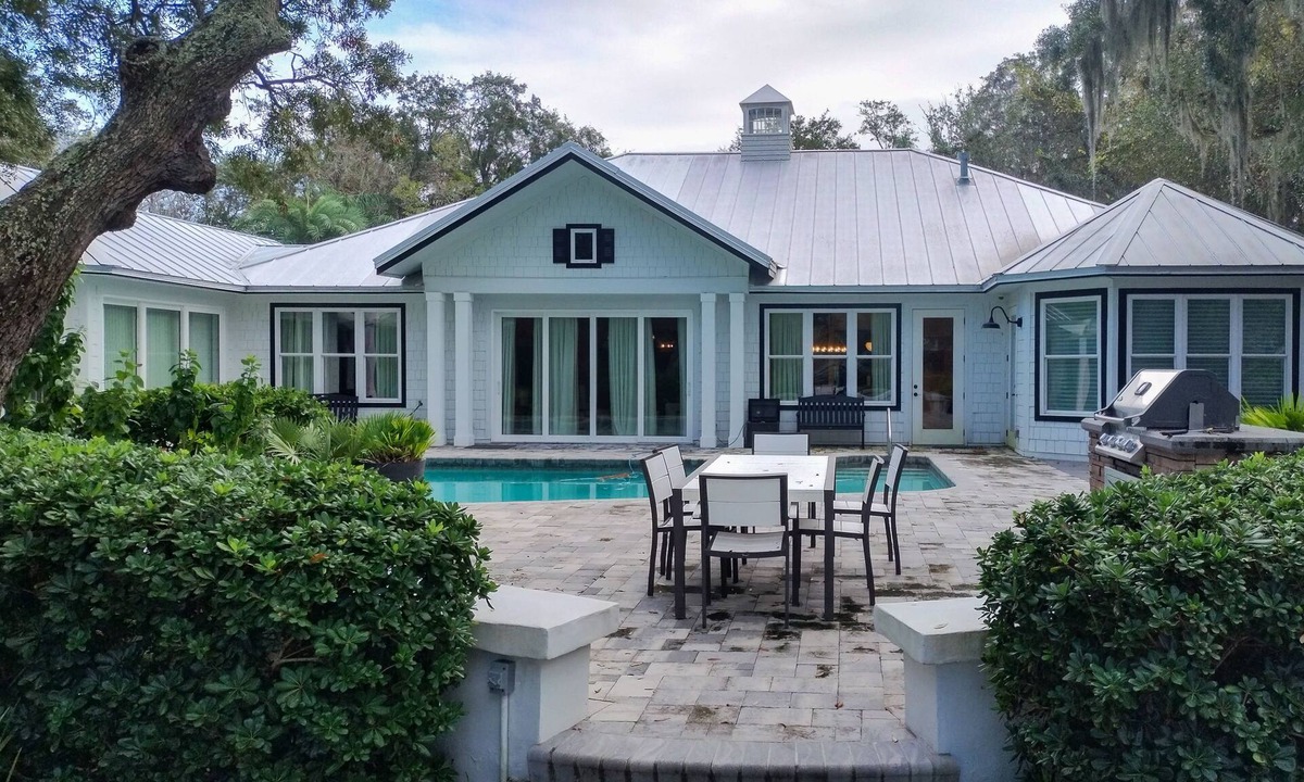 Saint Simons Island House | Lakefront home with private pool & outdoor space for entertaining