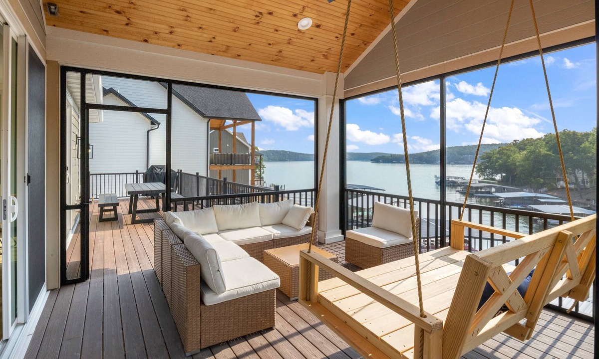Sunrise Beach House | Lakefront Home w/Arcade Games, Wet Bar, Dock, Workspace & Stunning Views
