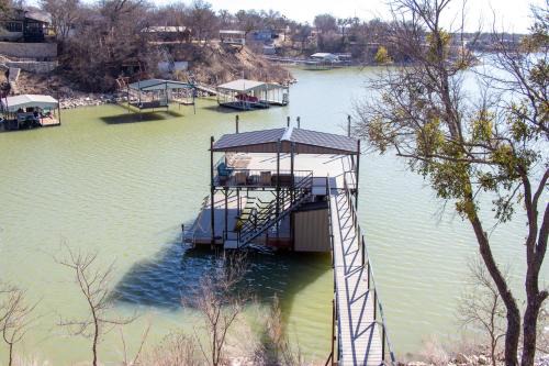 Lake Bridgeport House | Lakefront Home with Hot Tub and Private Dock