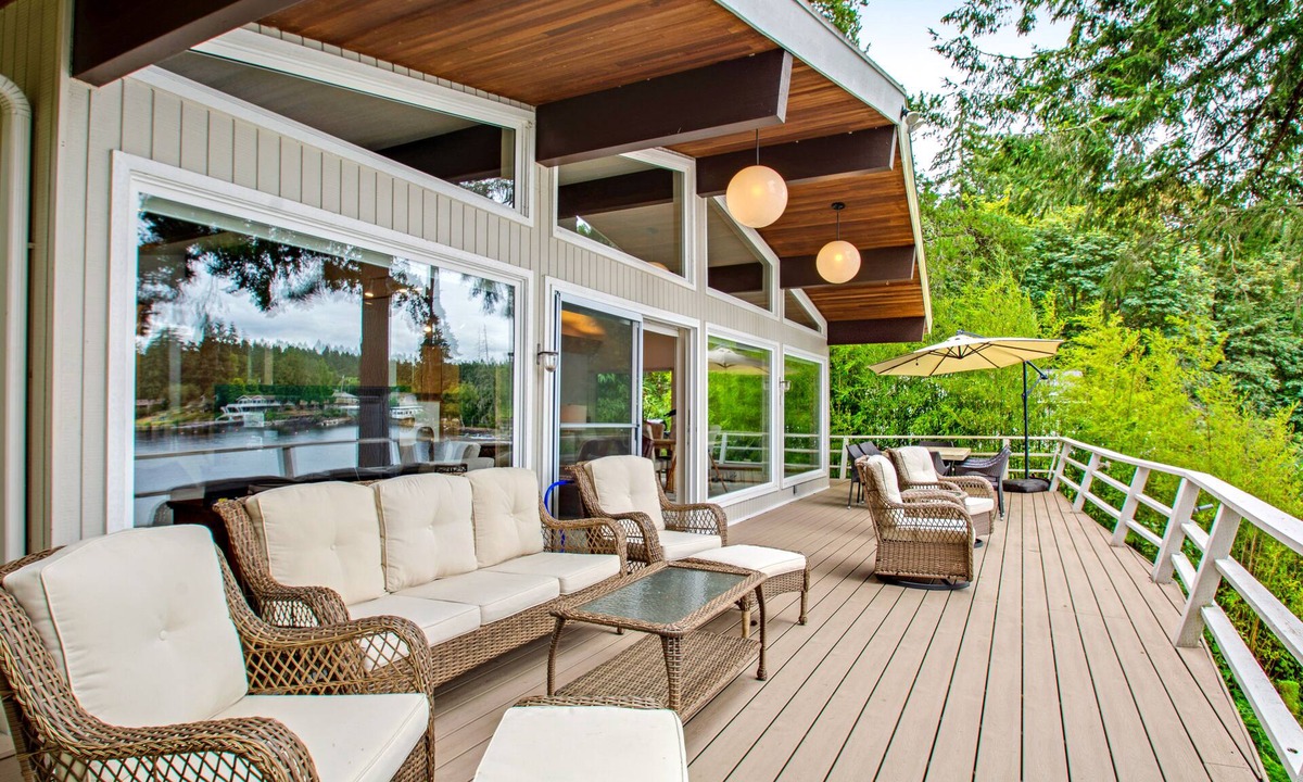 East Olympia House | Lakefront home with private dock, paddleboat, fast WiFi, deck, grill & W/D