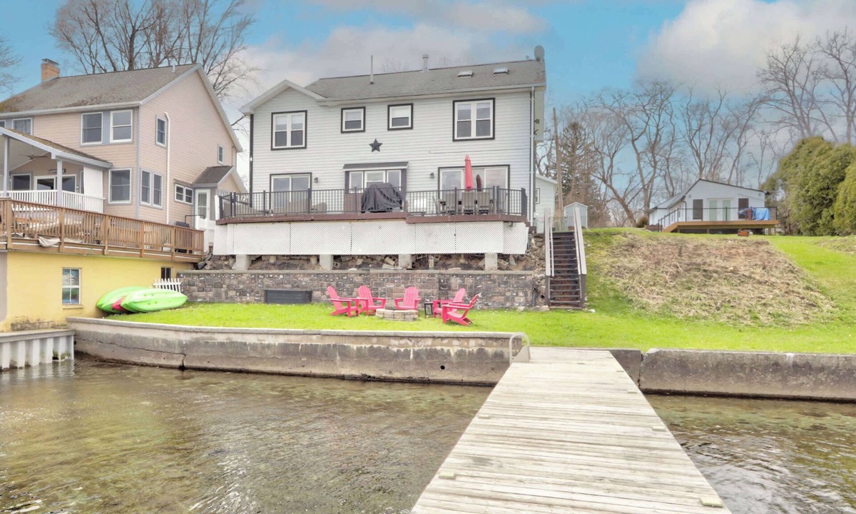 Geneva House | Lakefront House w/Kayaks, Fire Pit & Game Room