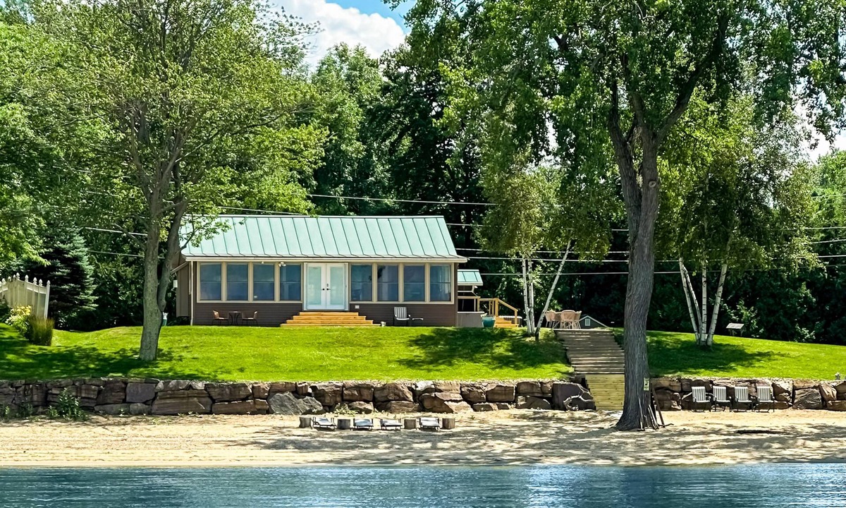 Malletts Bay House | Lakefront house w/views, beach, fireplace, firepit, central air, arcade games