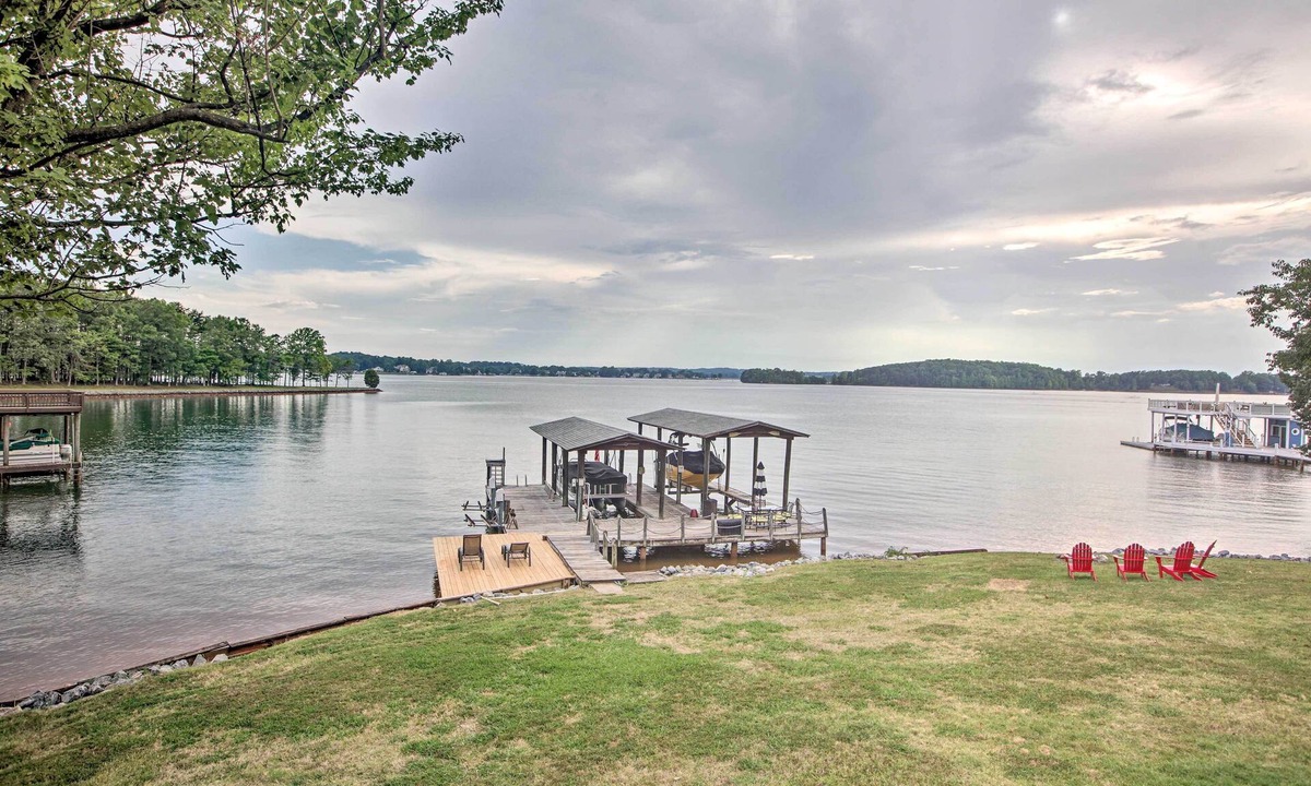 Smith Mountain Lake House | Lakefront Living with Dock, Fire Pit & Sunroom!