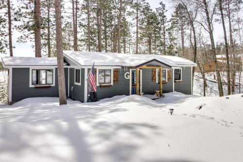 Nevis House | Lakefront Nevis Cabin Escape with Hot Tub!
