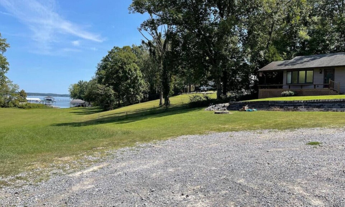 Gilbertsville Villa | Lakefront Retreat with Dock & Fire Pit