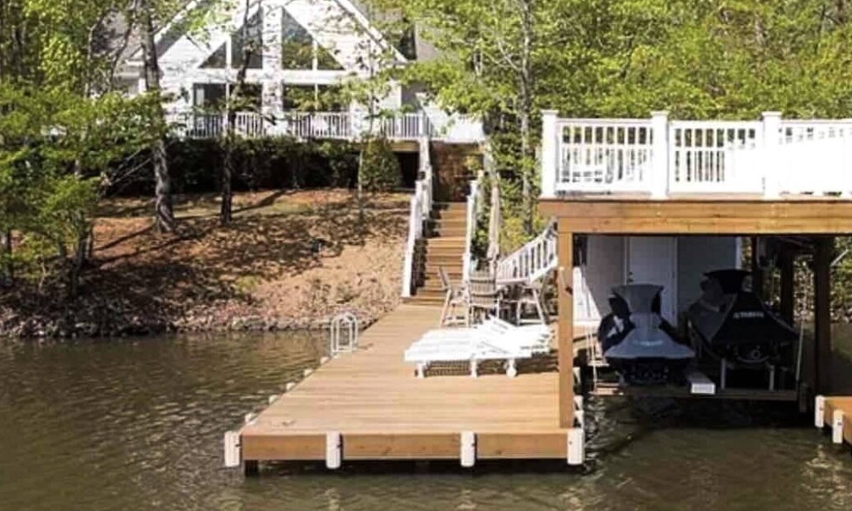 Wise House | Lakefront Retreat with Hot Tub, 2 Docks, Panoramic Views, Firepit, SUP & Kayaks